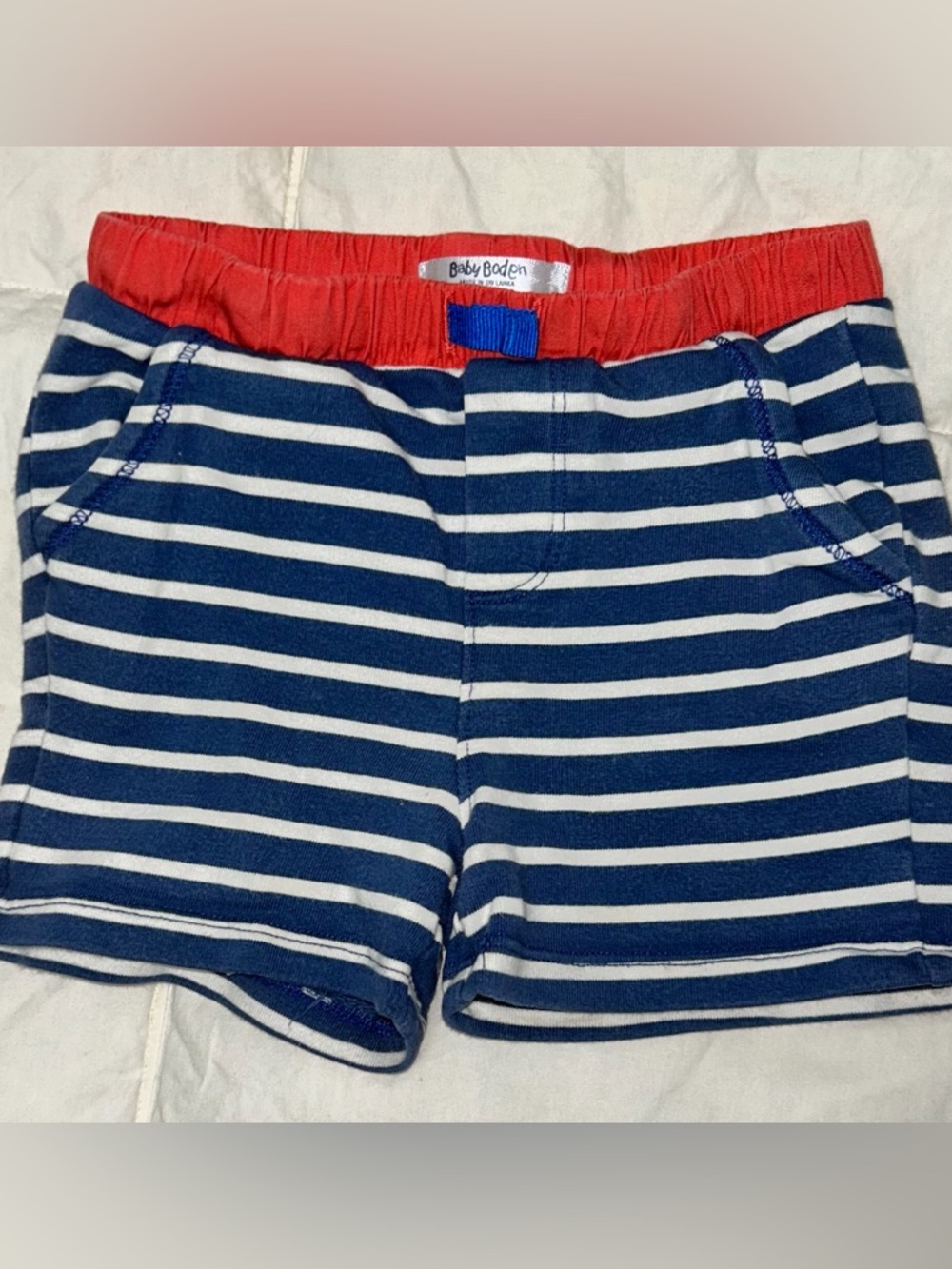 Baby Boden knit shorts with elastic waist sz 6-12 months EUC smoke free home